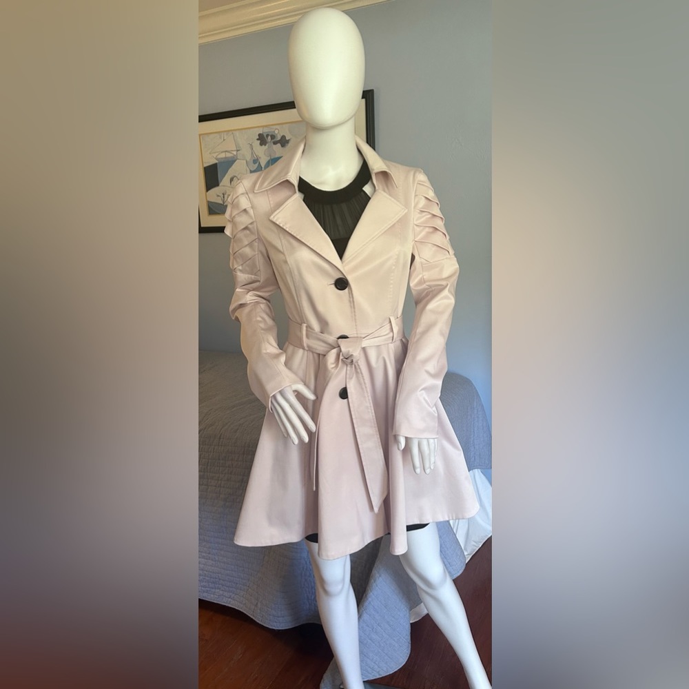 Bebe pink trench coat